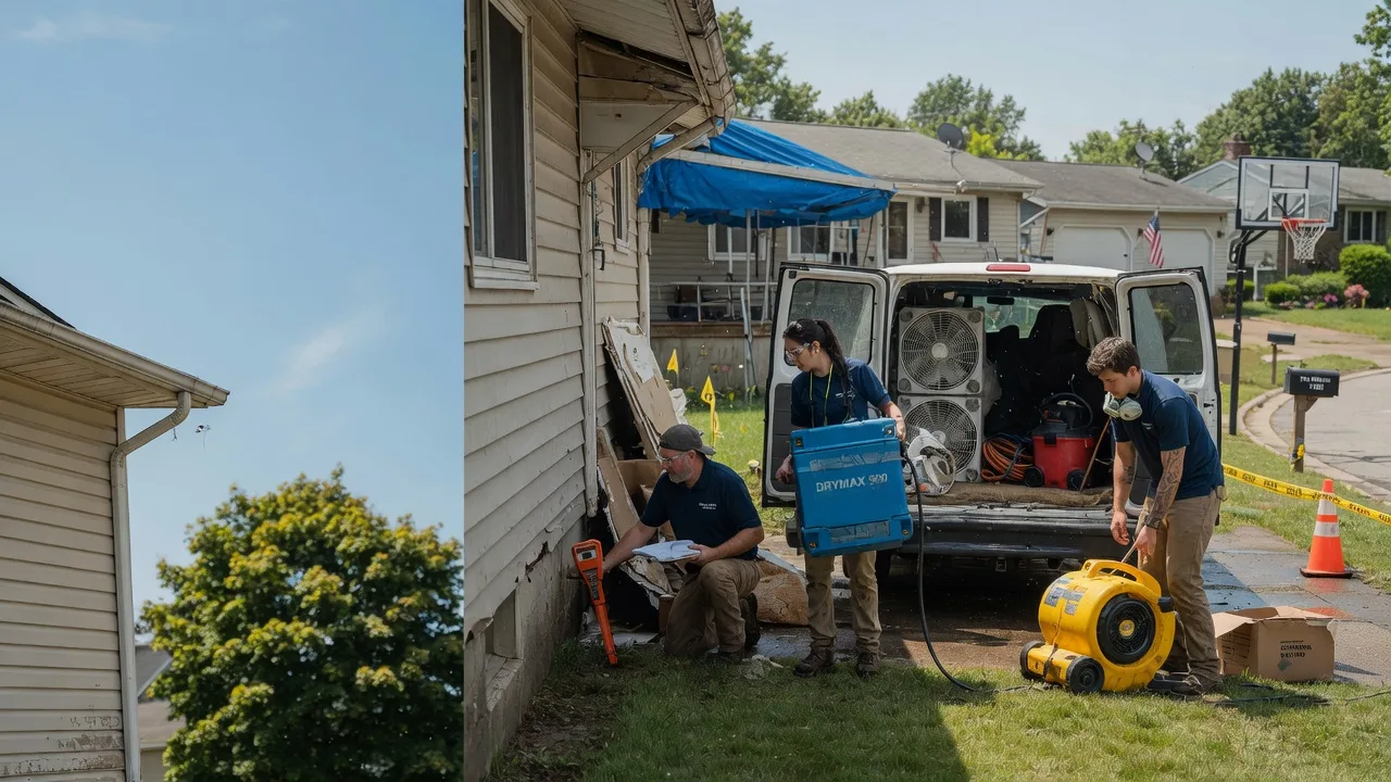 Ceiling Leak Cleanup in Somerset, OH near me